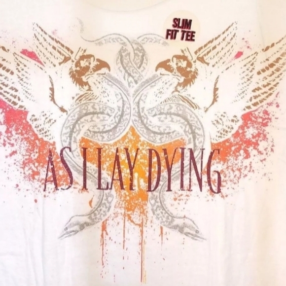 As I Lay Dying T-SHIRT Size Adult XL100% Cotton rock concert tee - Picture 2 of 2